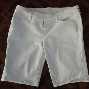 White Jean Shorts